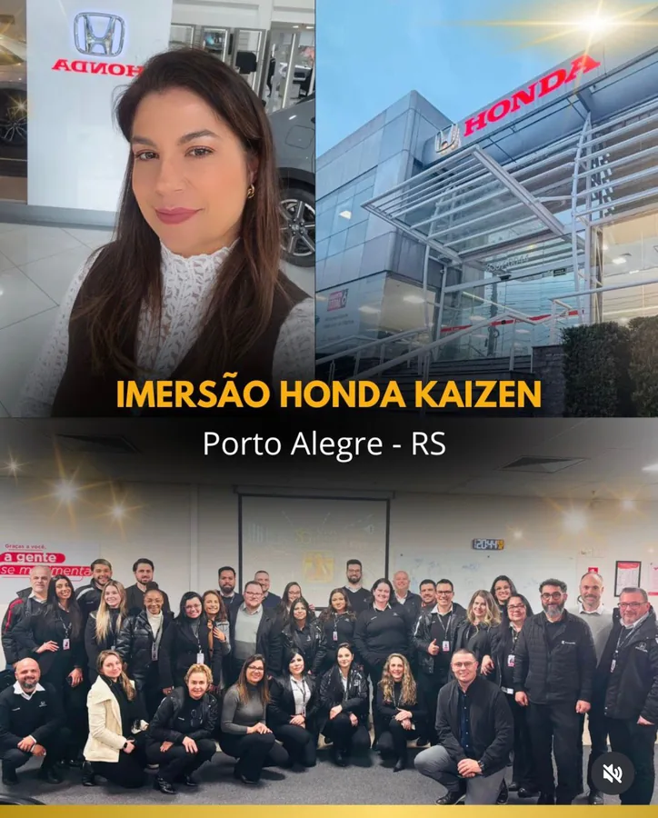 Sônia Gago em concessionária Honda — Imersão Honda Kaizen