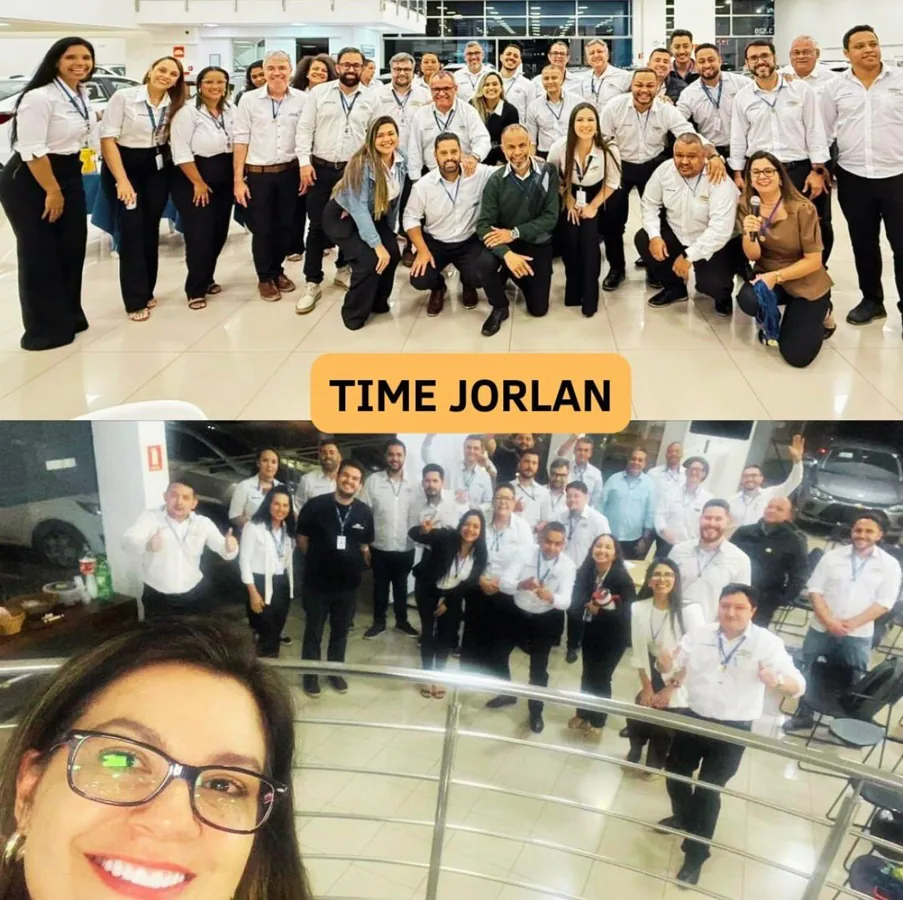 Sônia Gago com o time do Grupo Jorlan