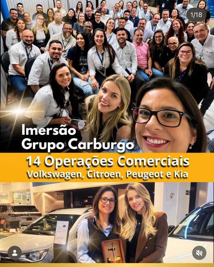 Sônia Gago em imersão no Grupo Carburgo